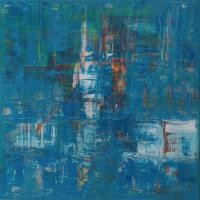 Reflection 2020 acrylique mixte 70x70x4